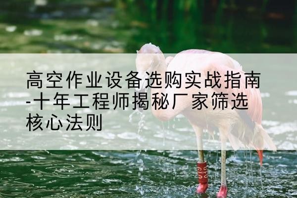 洮南剪叉式升降机厂家-高空作业设备选购实战指南-十年工程师揭秘厂家筛选核心法则