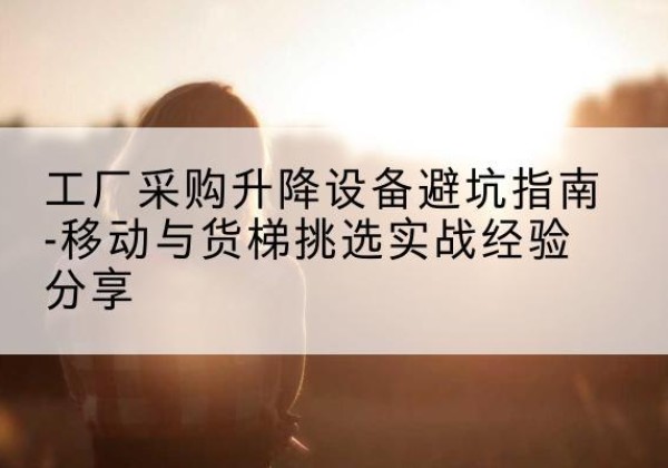 洮南移动式升降机怎么选-工厂采购升降设备避坑指南-移动与货梯挑选实战经验分享